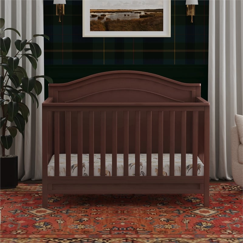 DaVinci Charlie 4-in-1 Convertible Crib in Red Oak