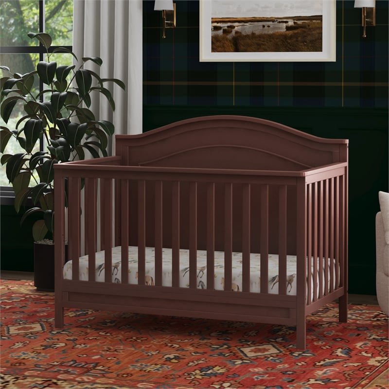 DaVinci Charlie 4-in-1 Convertible Crib in Red Oak