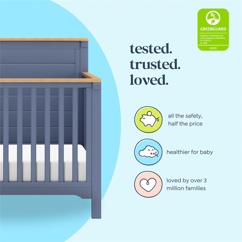 DaVinci Shea 4-in-1 Convertible Crib in Blue