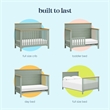DaVinci Shea 4-in-1 Convertible Crib in Sage and Honey