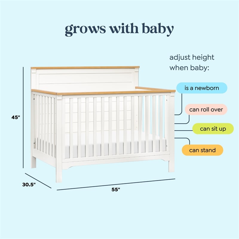 DaVinci Shea 4-in-1 Convertible Crib in Off White