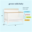 DaVinci Shea 4-in-1 Convertible Crib in Off White