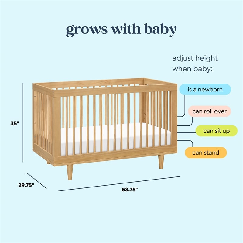 DaVinci Marley 3-in-1 Convertible Crib in Light Brown