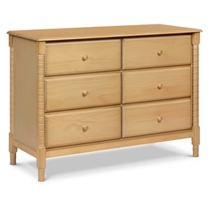 DaVinci Jenny Lind Spindle 6-Drawer Dresser in Light Brown