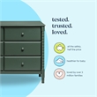 DaVinci Jenny Lind Spindle 6-Drawer Dresser in Green