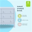 DaVinci Sammy Scallop 6-Drawer Dresser in Powder Blue