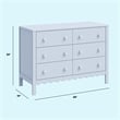 DaVinci Sammy Scallop 6-Drawer Dresser in Powder Blue