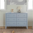 DaVinci Sammy Scallop 6-Drawer Dresser in Powder Blue
