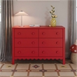 DaVinci Sammy Scallop 6-Drawer Dresser in Red
