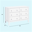 DaVinci Sammy Scallop 6-Drawer Dresser in White