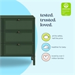 DaVinci Margot 6-Drawer Dresser in Green