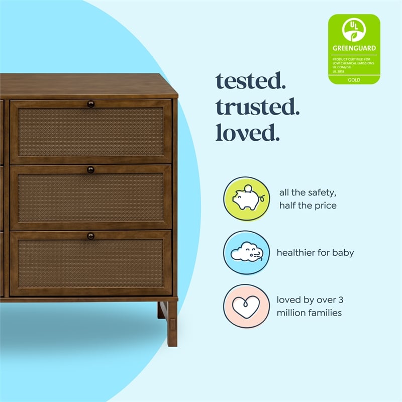 DaVinci Margot 6-Drawer Dresser in Brown