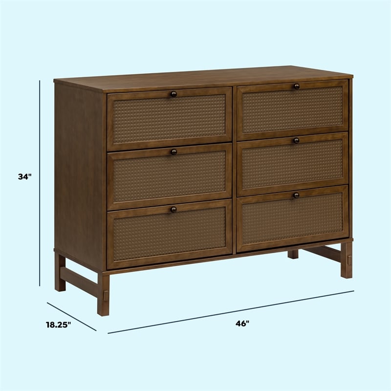 DaVinci Margot 6-Drawer Dresser in Brown