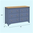 DaVinci Shea 6-Drawer Dresser in Blue