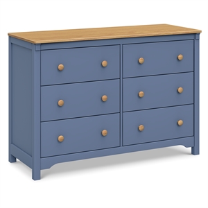 DaVinci Shea 6-Drawer Dresser in Blue