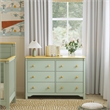 DaVinci Shea 6-Drawer Dresser in Green