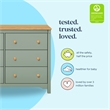 DaVinci Shea 6-Drawer Dresser in Green