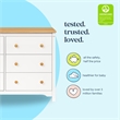 DaVinci Shea 6-Drawer Dresser in Off White