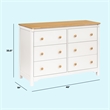 DaVinci Shea 6-Drawer Dresser in Off White