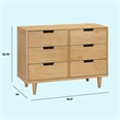 DaVinci Marley 6-Drawer Double Dresser in Honey
