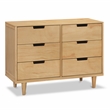 DaVinci Marley 6-Drawer Double Dresser in Honey