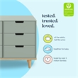 DaVinci Marley 6-Drawer Double Dresser in Green