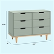 DaVinci Marley 6-Drawer Double Dresser in Green