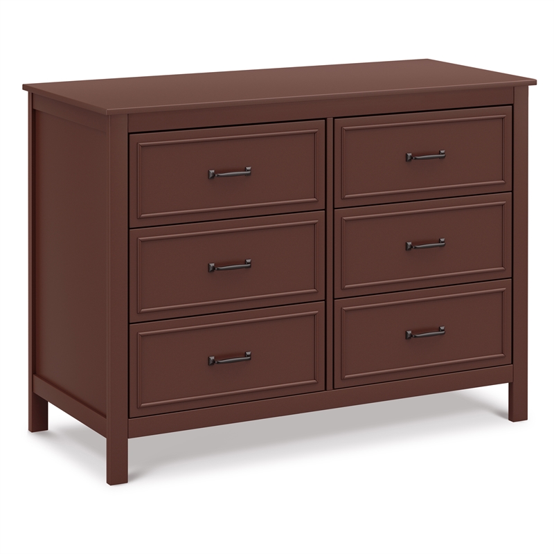 DaVinci Charlie 6-Drawer Double Dresser in Red Oak