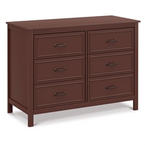 DaVinci Charlie 6-Drawer Double Dresser in Red Oak