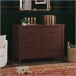 DaVinci Charlie 6-Drawer Double Dresser in Red Oak