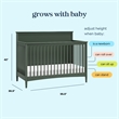 DaVinci Frem 4-in-1 Convertible Crib in Green