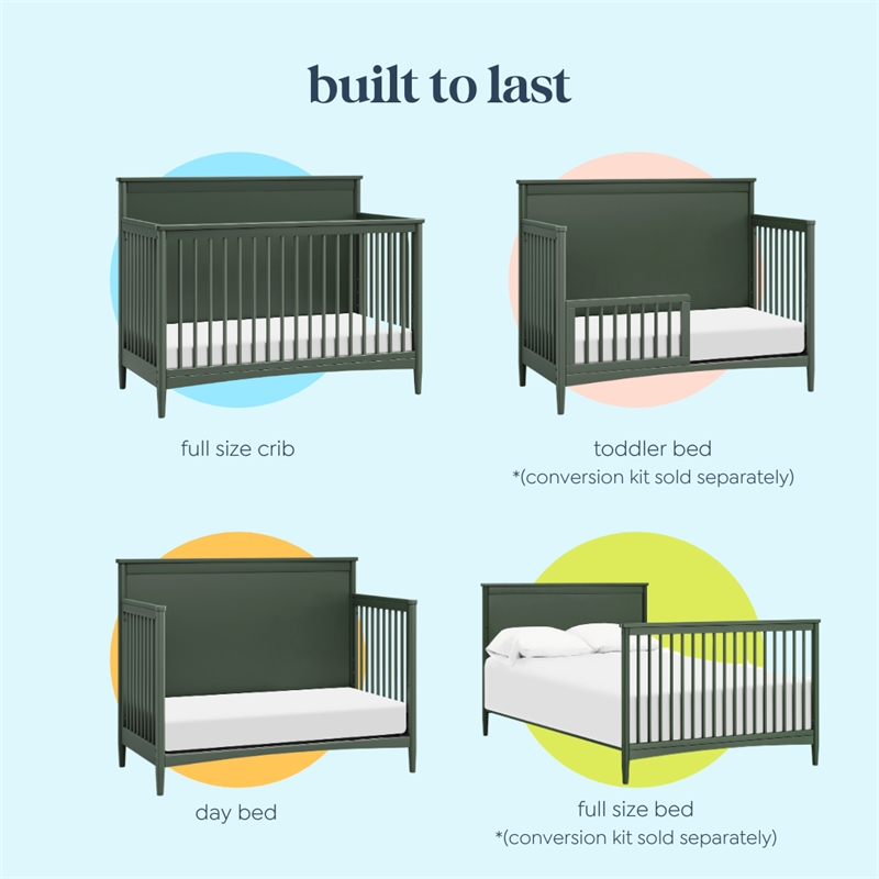 DaVinci Frem 4-in-1 Convertible Crib in Green