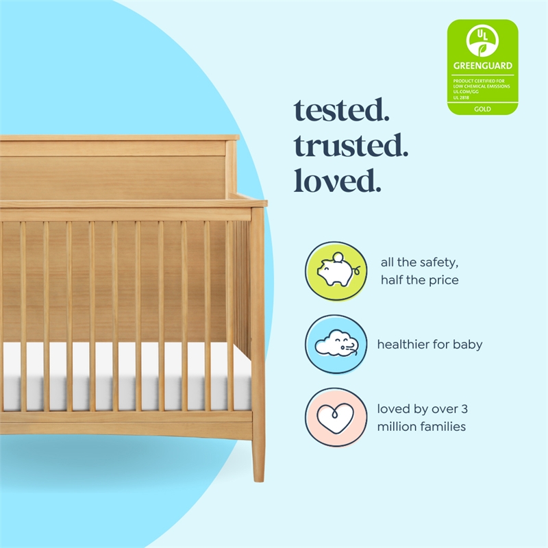 DaVinci Frem 4-in-1 Convertible Crib in Light Brown
