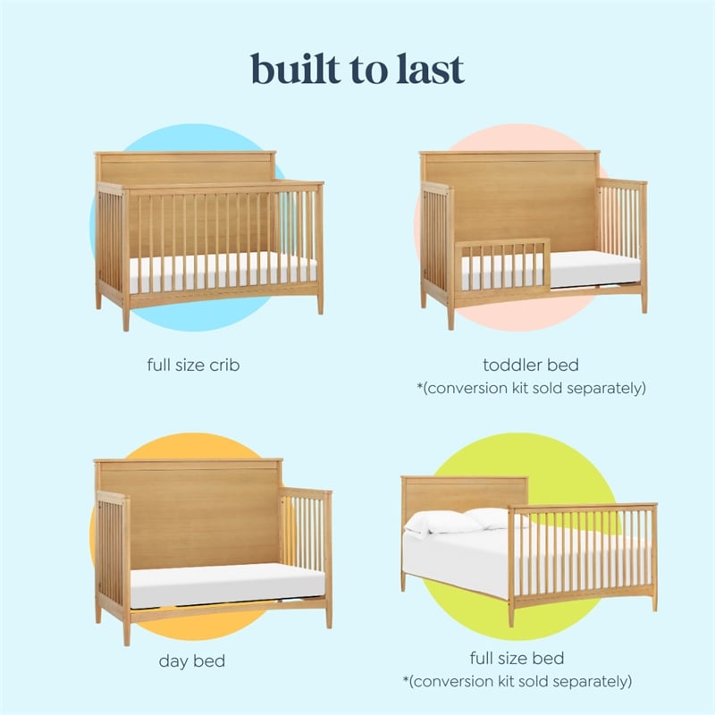DaVinci Frem 4-in-1 Convertible Crib in Light Brown