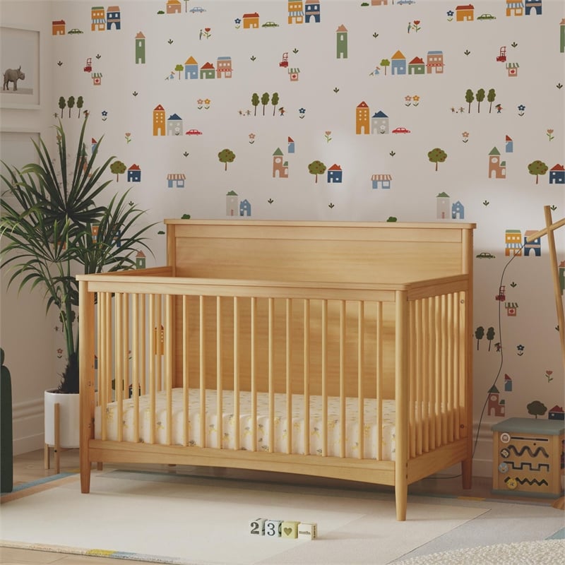 DaVinci Frem 4-in-1 Convertible Crib in Light Brown