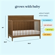 DaVinci Frem 4-in-1 Convertible Crib in Brown