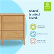 DaVinci Frem 6-Drawer Dresser in Light Brown