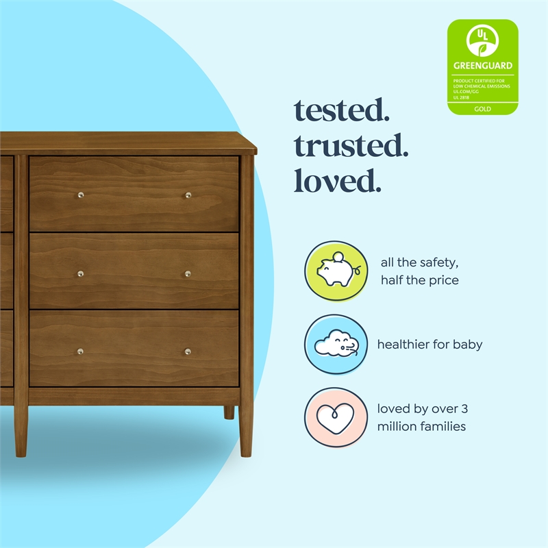 DaVinci Frem 6-Drawer Dresser in Brown