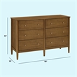 DaVinci Frem 6-Drawer Dresser in Brown