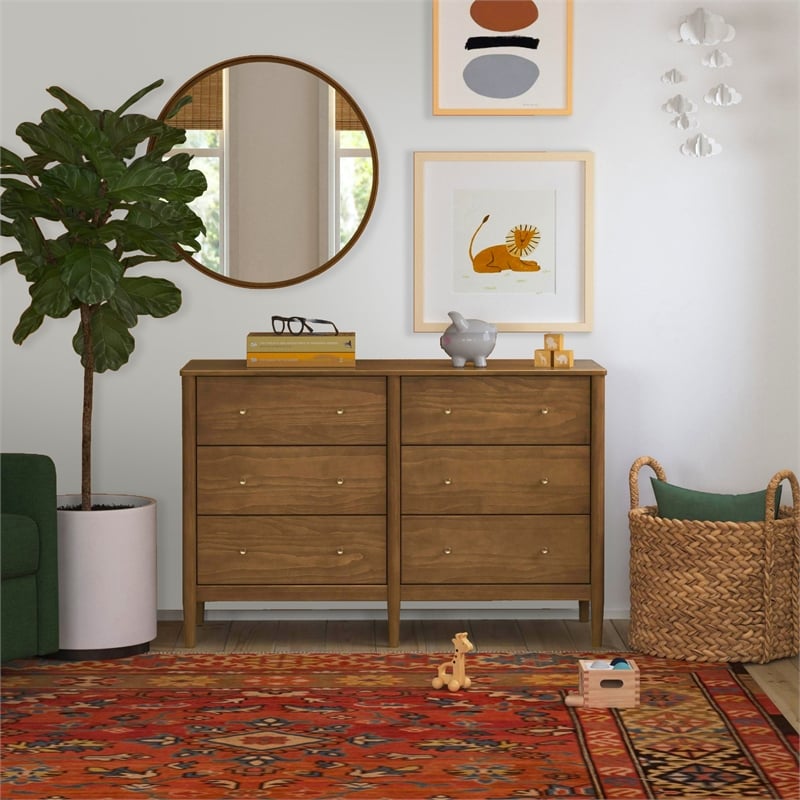 DaVinci Frem 6-Drawer Dresser in Brown