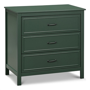 DaVinci Charlie 3-Drawer Dresser in Forest Green