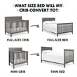 DaVinci Full Size Bed Rail Kit For Jayden and Jacob Cribs in White