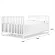 DaVinci Full Size Bed Rail Kit For Jayden and Jacob Cribs in White