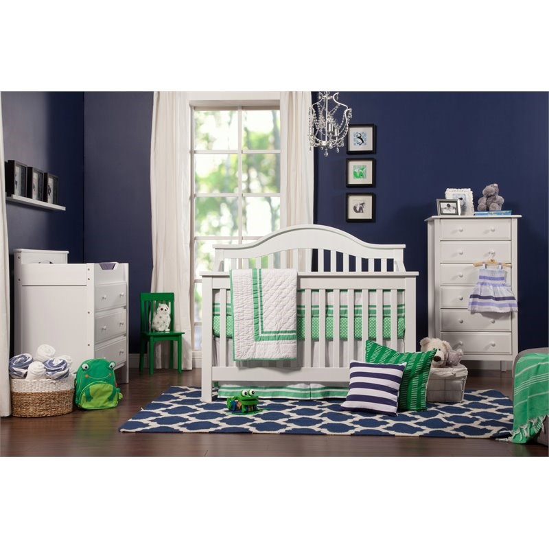 DaVinci Jayden 4-in-1 Convertible Wood Crib in White