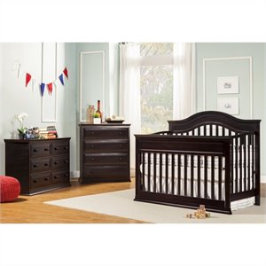 Baby Crib Sets On Online Cribs At Lower Prices Davinci Brook 4 In 1 Convertible Crib 3 Piece Set Dark Java