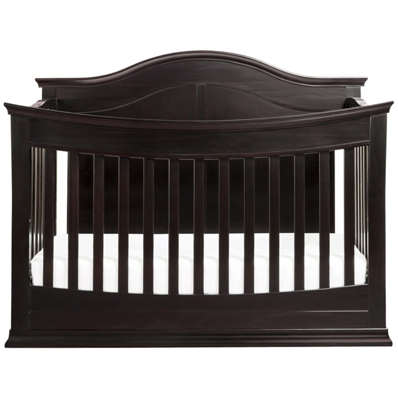 Davinci Meadow 4 In 1 Convertible Crib With Toddler Rail In Dark