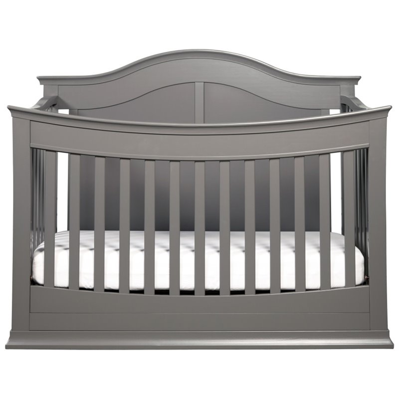 DaVinci Meadow 4in1 Convertible Crib with Toddler Rail in Slate M4501SL