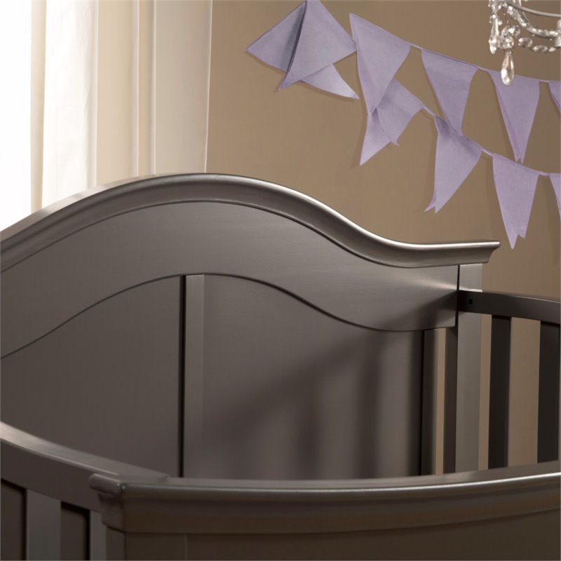 DaVinci Meadow 4in1 Convertible Crib with Toddler Rail in Slate M4501SL