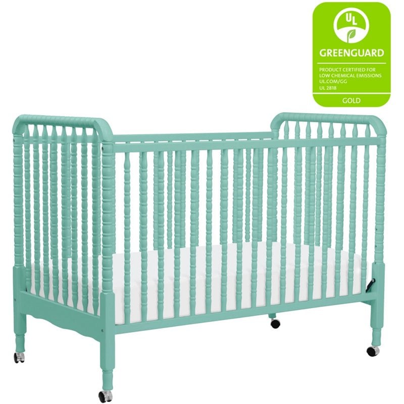 Davinci Jenny Lind Solid Wood 3 In 1 Convertible Crib In Lagoon