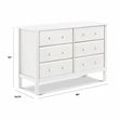 DaVinci Jayden 6-Drawer Double Wide Dresser in White
